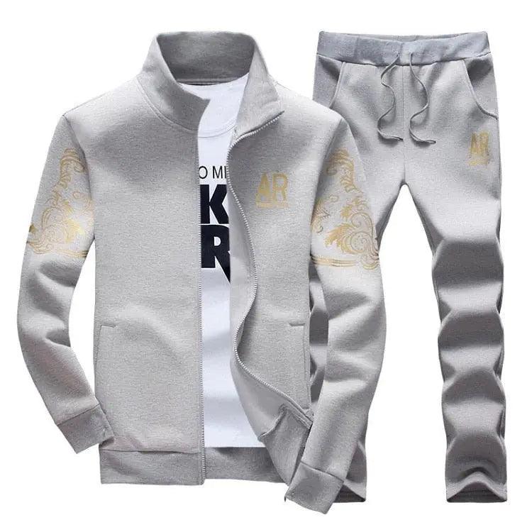 Men's Zipper Sweat Suit Set - Viva Vista Store