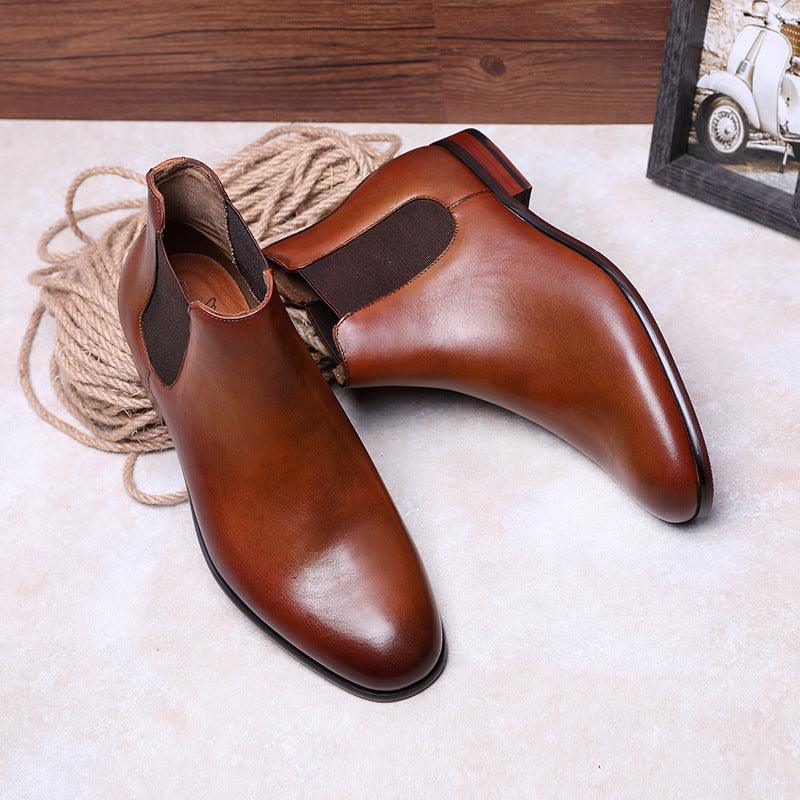 Men's Chelsea boots, leather boots 2019 new trend boots - Viva Vista Store