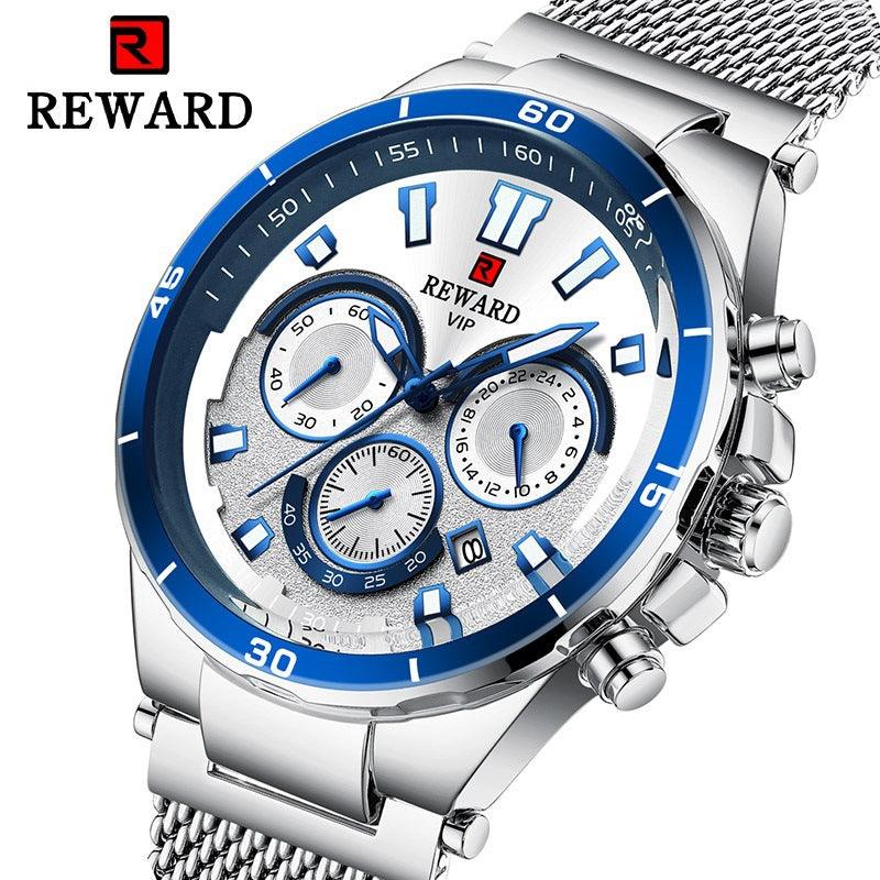 Reward Foreign Trade Three Eye OEM Watch Multi-function Sports Men's Watch Cross-border Waterproof Men's Watch Watches - Viva Vista Store