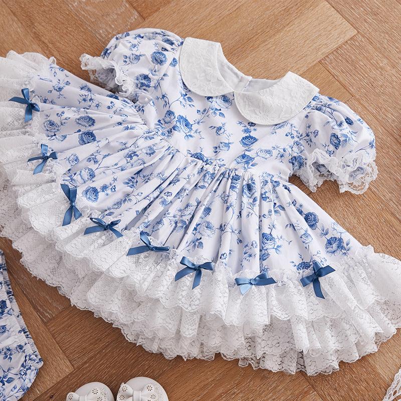 Europe and the United States Spain high-definition children's clothing LOLITA dress girl Lili Tower princess skirt children's lace - Viva Vista Store