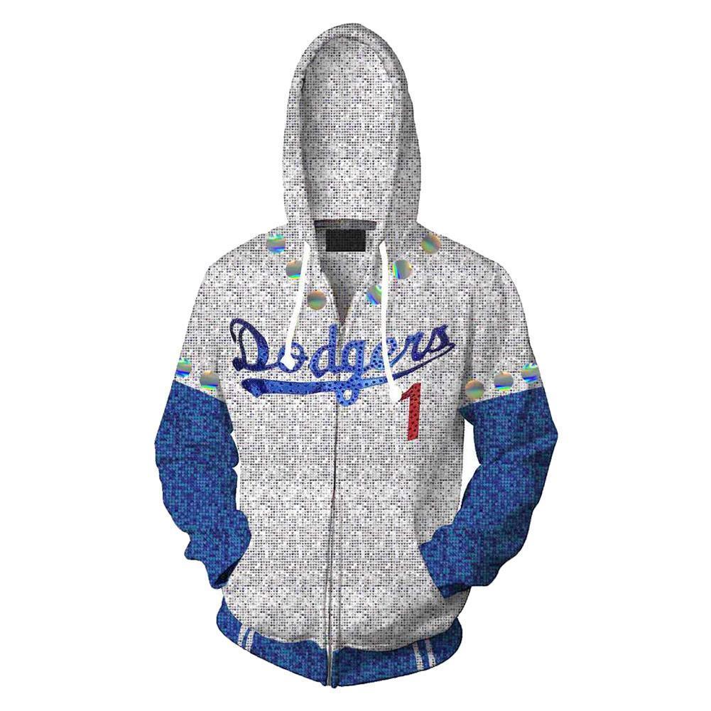 Rocketman Elton John Dodgers Hoodie Baseball Team Uniform Cosplay Costume - Viva Vista Store