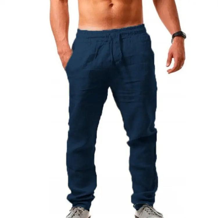 Breathable Cotton And Linen Loose Casual Sports Trousers - Viva Vista Store