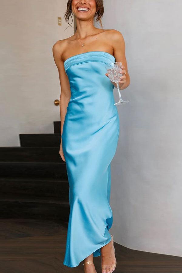 Run To The Top Strapless Maxi Dress - Viva Vista Store