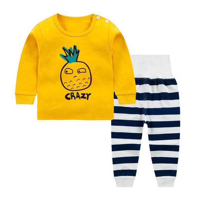 New boys and girls autumn suit children cotton autumn clothes autumn trousers underwear set home service baby clothing - Viva Vista Store