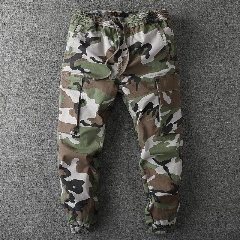 Men's casual pants youth loose camouflage pants Japanese dress pants men a conversation - Viva Vista Store