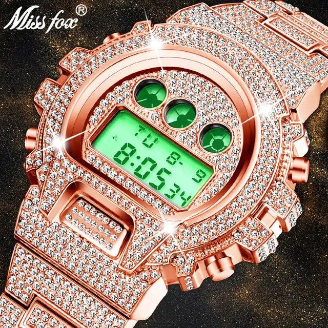 Digital Diamond Quartz Wristwatches - Viva Vista Store