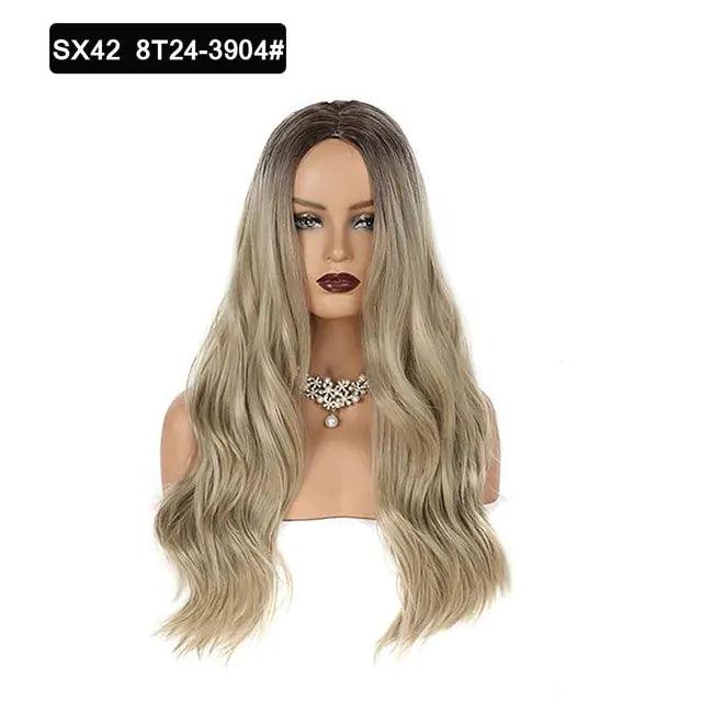 Wavy Middle Part Wigs - Viva Vista Store