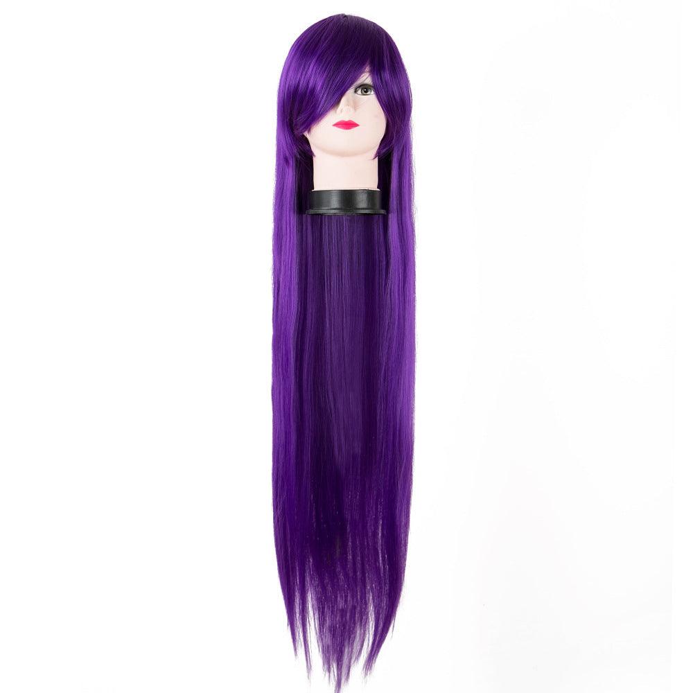 Cosplay wig 100cm long straight hair cross-border supply spot high temperature wire 22 color color animation - Viva Vista Store