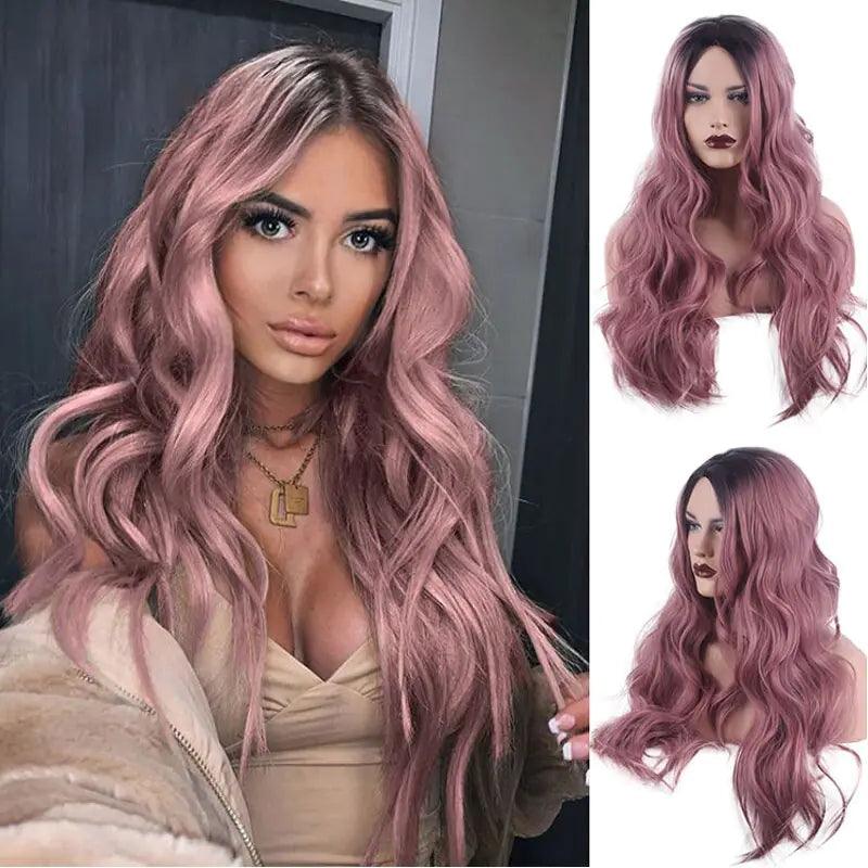 Wavy Middle Part Wigs - Viva Vista Store