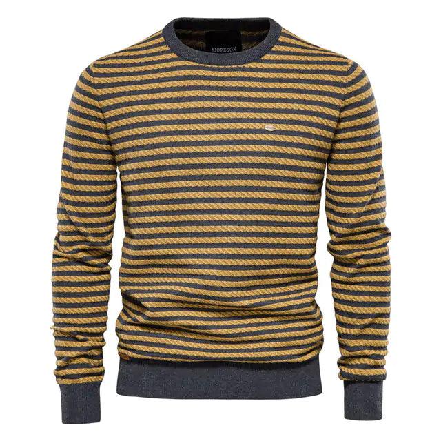 Spliced Cotton Men's Sweater - Viva Vista Store