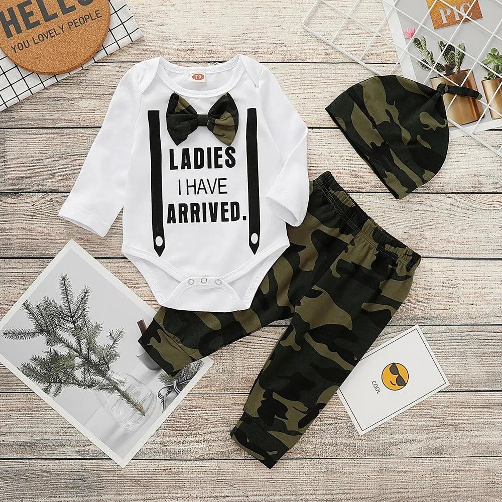 Cute 3PCS Set Newborn Baby Boy Clothes - Viva Vista Store