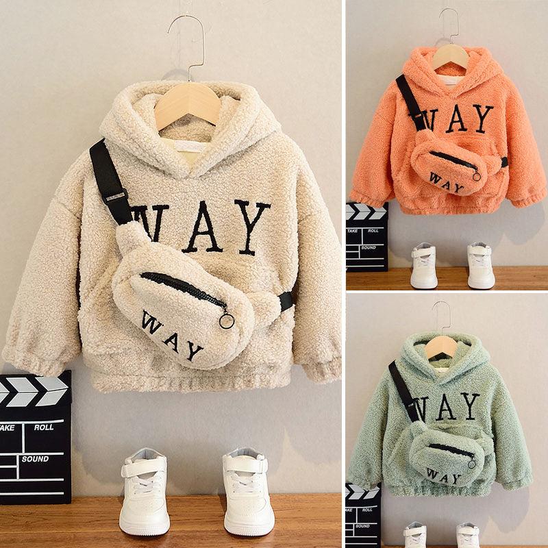 Children Warm Sweatshirt with the Winter Wool Bag for Boys & Girls - Viva Vista Store