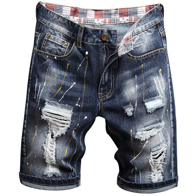 Men's Cross-border Denim Shorts - Viva Vista Store