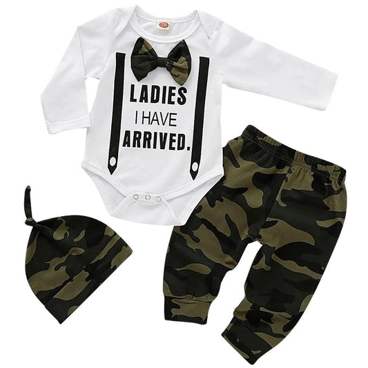 Cute 3PCS Set Newborn Baby Boy Clothes - Viva Vista Store