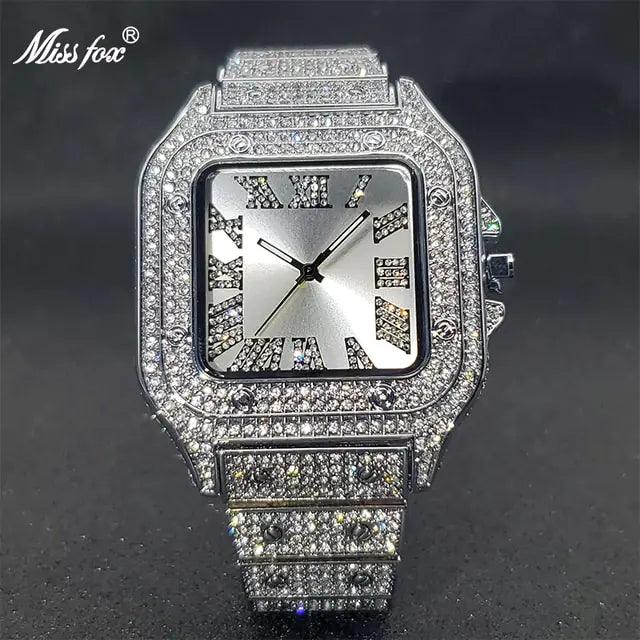 Ice Out Diamond Square Watch - Viva Vista Store