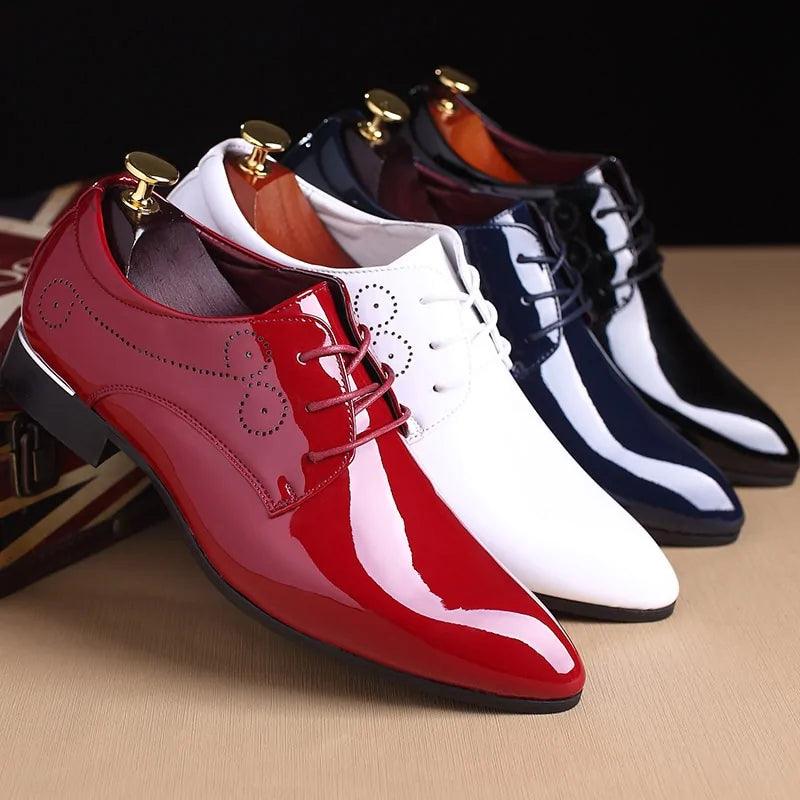 Glossy Oxford Leather Shoes - Viva Vista Store