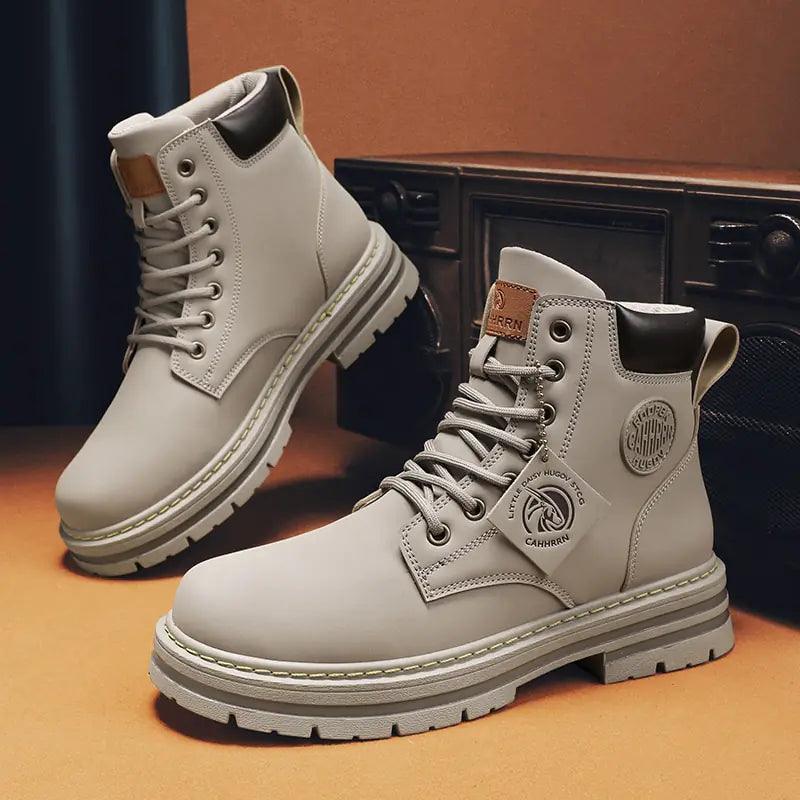 High Top Boots Men's Leather Shoes - Viva Vista Store