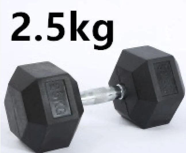 HexGrip Rubber-Coated Fixed Dumbbell