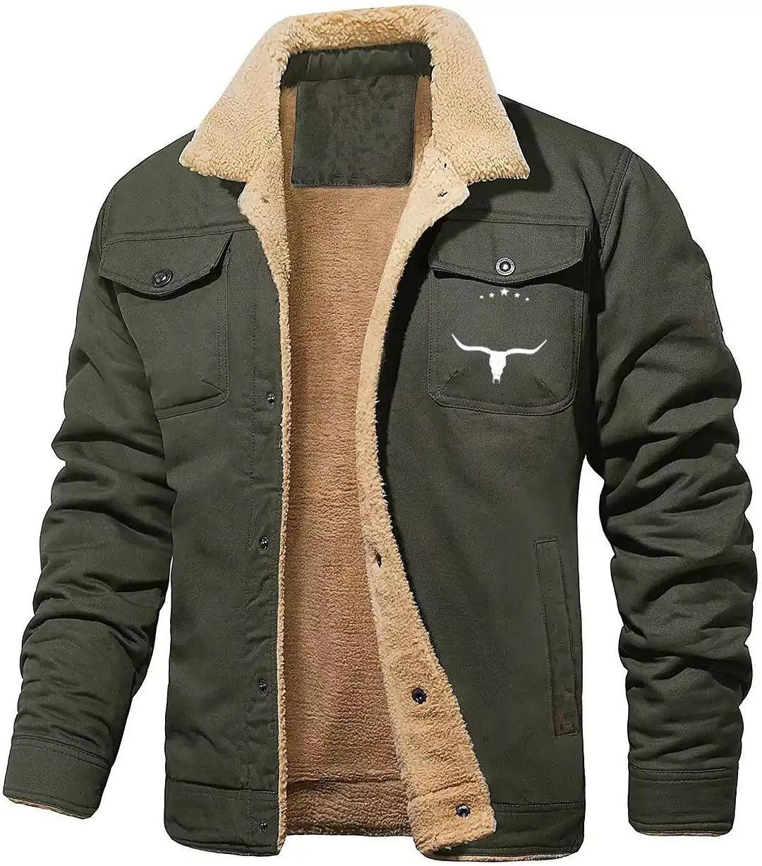 Casual Winter Jacket Single Breasted Warm Outerwear - Viva Vista Store