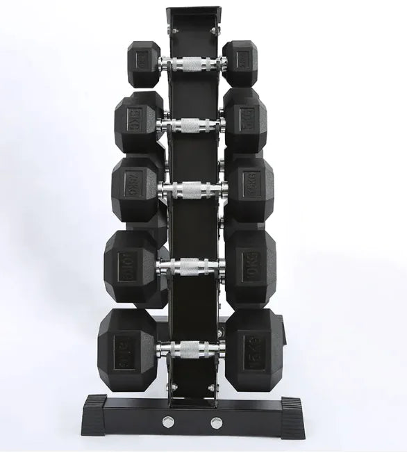 HexGrip Rubber-Coated Fixed Dumbbell