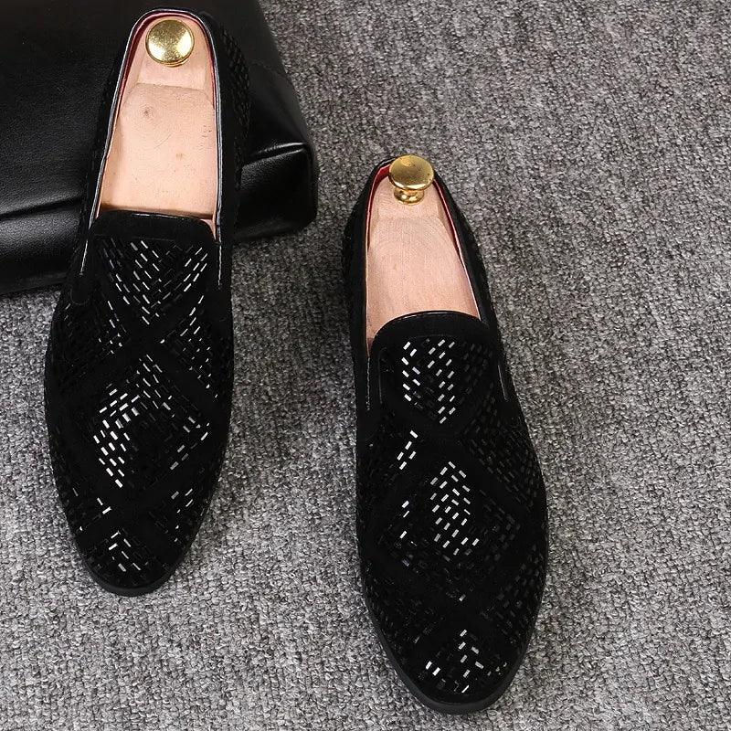 Rhinestone Shining Loafer Shoes - Viva Vista Store