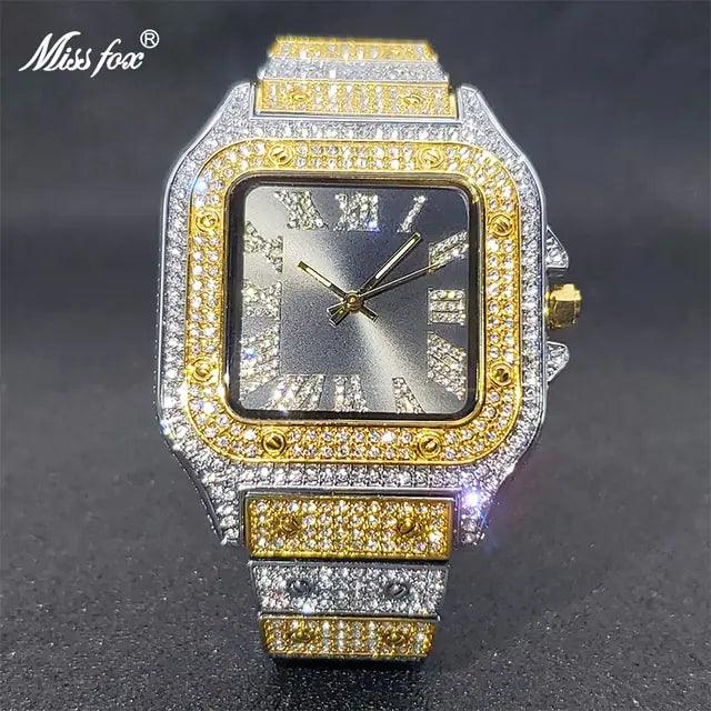 Ice Out Diamond Square Watch - Viva Vista Store