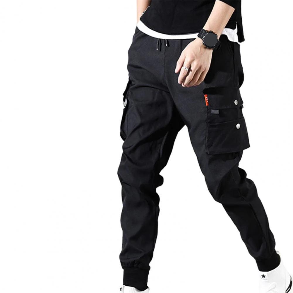 Hot Autumn Men Pants Hip Hop Harem Joggers Pants 2021New Male Trousers Mens Solid Multi-pocket Cargo Pants Skinny Fit Sweatpants - Viva Vista Store