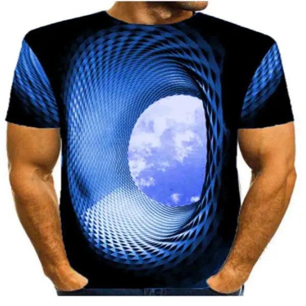 Effet optique 3D, tee-shirt pour homme. - Viva Vista Store