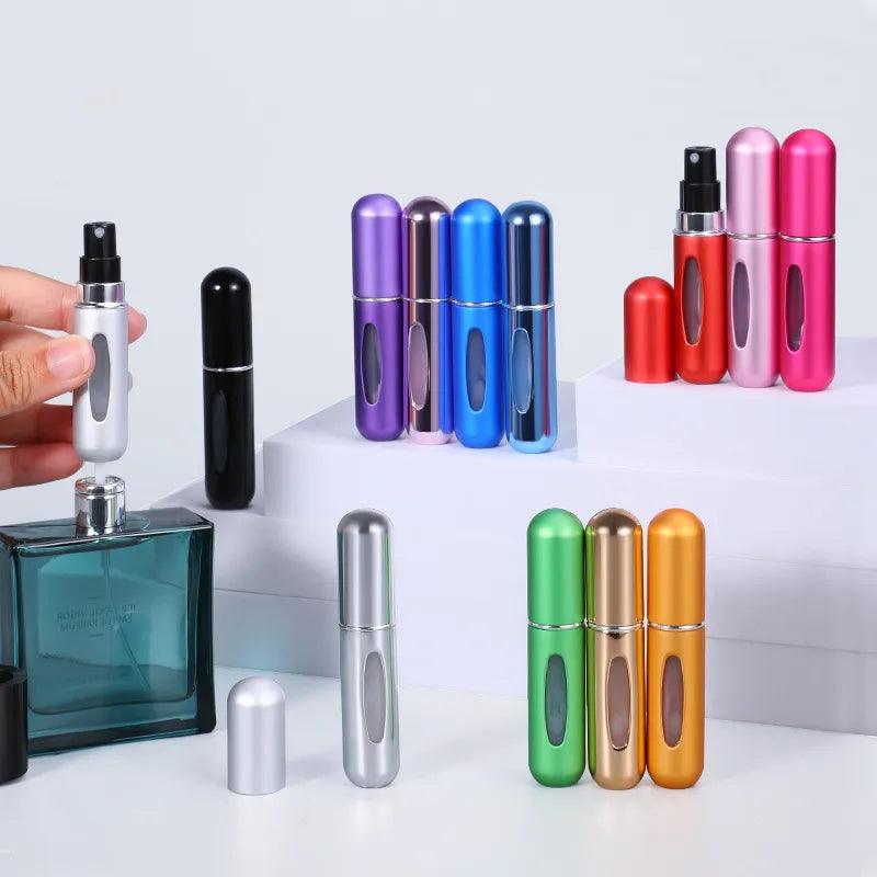 5ml Perfume Atomizer Portable Liquid Container For Cosmetics Mini Aluminum Spray Alcochol Empty Bottle  Refillable For Traveling - Viva Vista Store