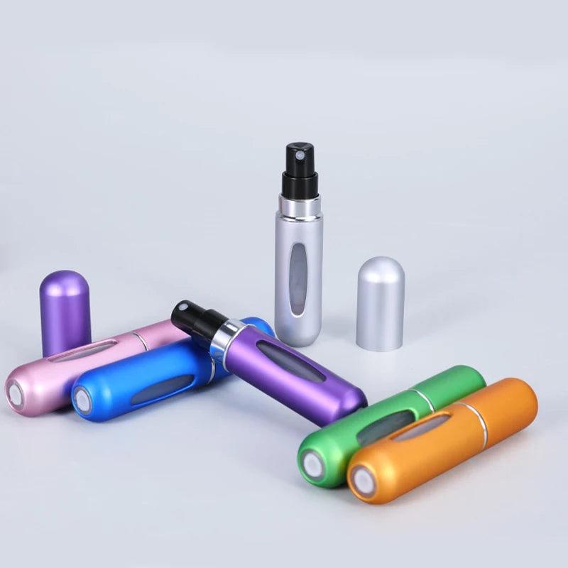 5ml Perfume Atomizer Portable Liquid Container For Cosmetics Mini Aluminum Spray Alcochol Empty Bottle  Refillable For Traveling - Viva Vista Store