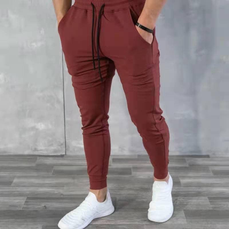 Inongge New Multi-Pockets Jogging Sweatpants Men's Gym Training Fitness Pant Cotton Fashion Mus Cle Men Casual Running Pants YB-2 - Viva Vista Store