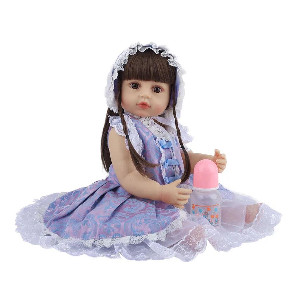 Witdiy 55CM Bebe Doll Bebe Reborn Baby Dolls for Children Toys Toddler Full Body Silicone Girl Reborn Doll with Summer Clothes - Viva Vista Store