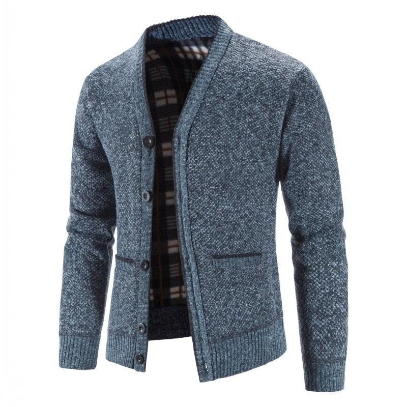 New Sweaters Coats Men Winter Thicker Knitted Cardigan Sweatercoats Slim Fit Mens Knit Warm Sweater Jackets Men Knit Clothes - Viva Vista Store