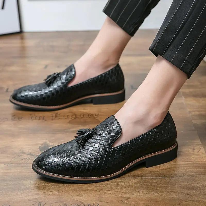 Luxury Italian Style Tassel Leather Loafers - Viva Vista Store