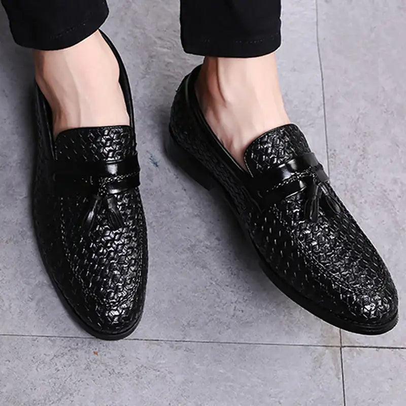 Luxury Italian Style Tassel Leather Loafers - Viva Vista Store