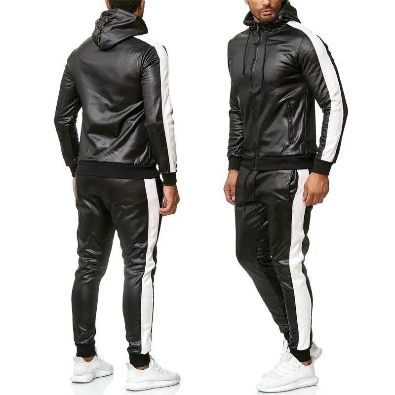 Sweat Suit Hooded Jacket Pants Set - Viva Vista Store