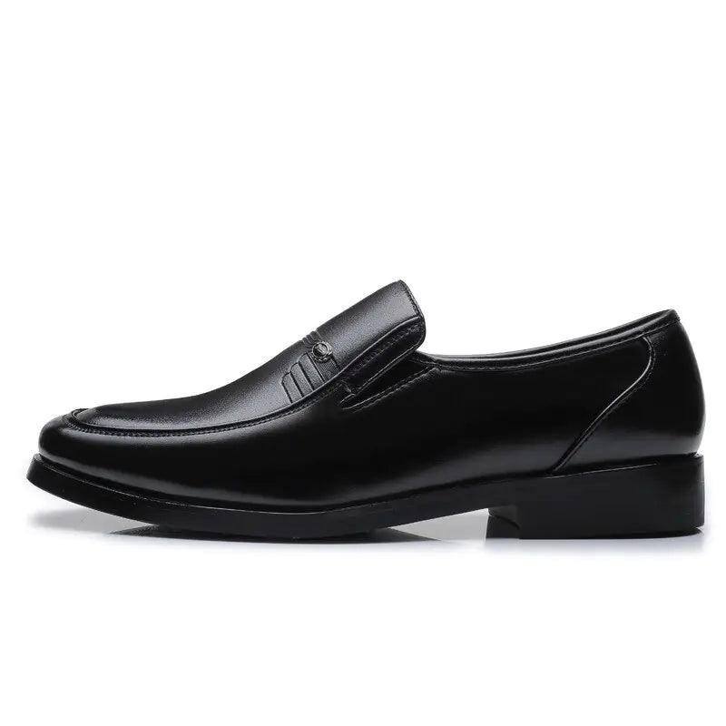 Men's Black Leather Formal Shoes - Viva Vista Store