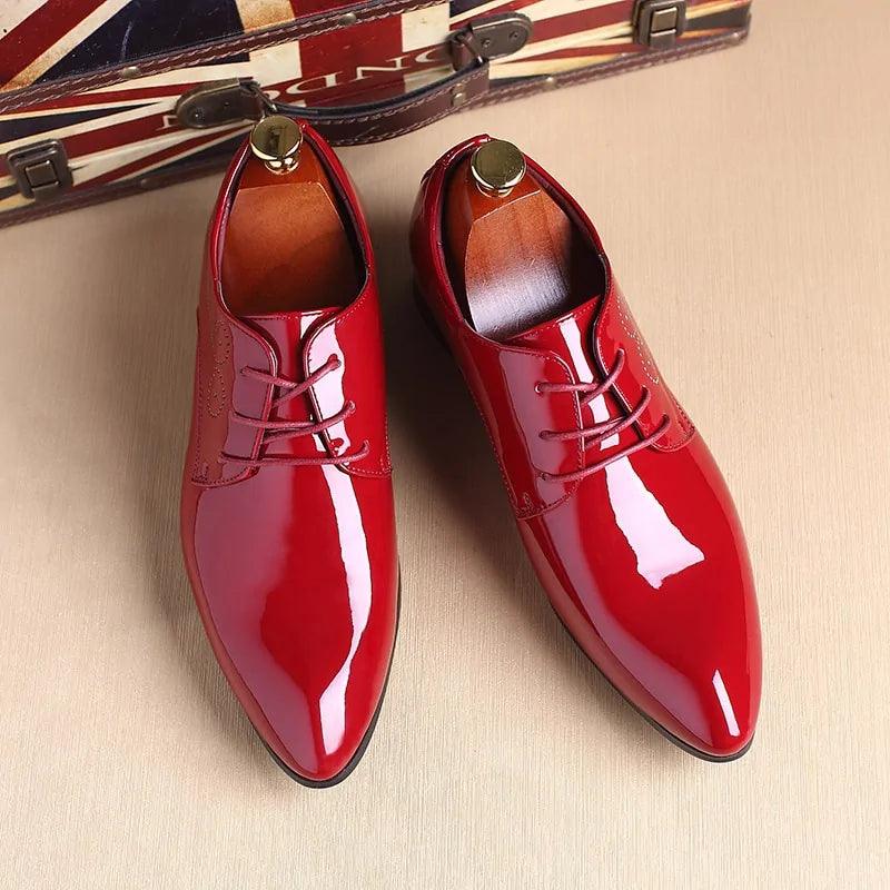 Glossy Oxford Leather Shoes - Viva Vista Store