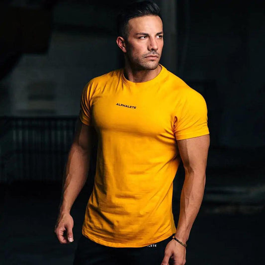 Men Fitted Gym T-Shirt - Viva Vista Store