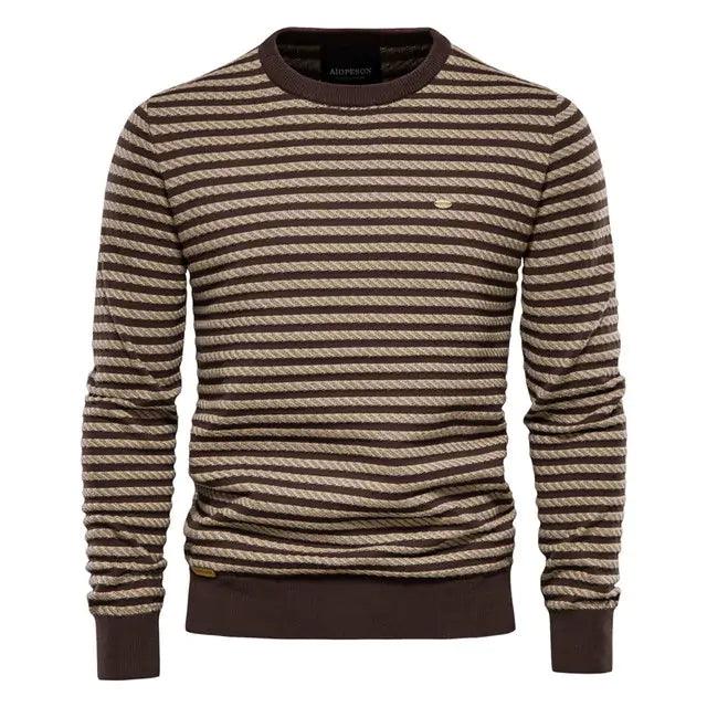 Spliced Cotton Men's Sweater - Viva Vista Store