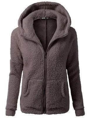 OLGITUM Women's Hooded Fleece Jacket - Winter/Autumn 2020 - Viva Vista Store