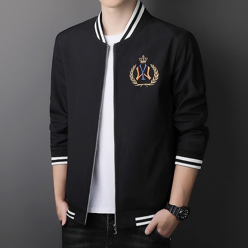 Spring and autumn embroidery jacket men's 2021 new young people handsome jacket baseball clothing casual jacket jacket male - Viva Vista Store