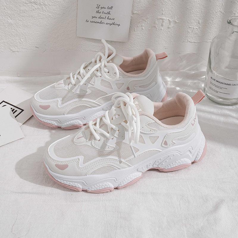 Korean version of the increase in sports shoes female trend small white shoes female - Viva Vista Store