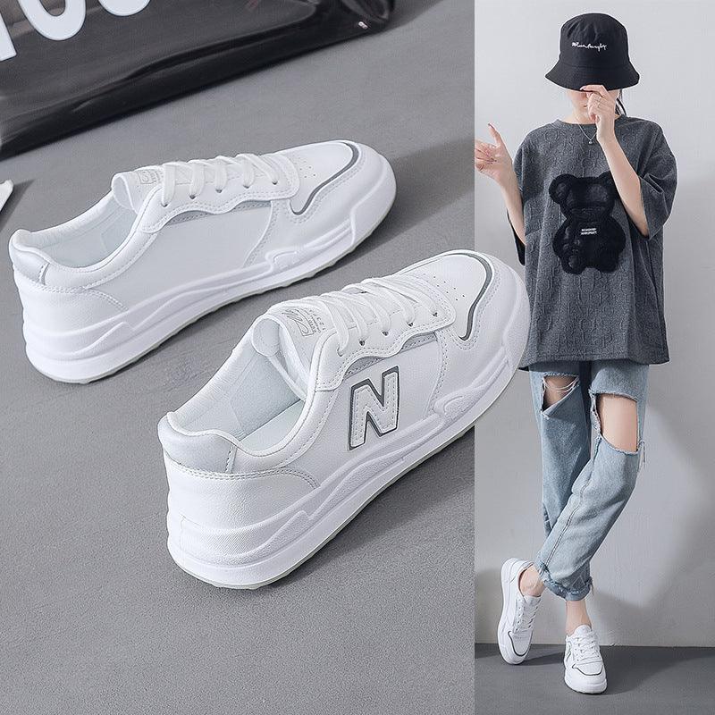 Female INS student street shoot small white shoes Agan running shoes Korean version of casual shoes 2101 - Viva Vista Store