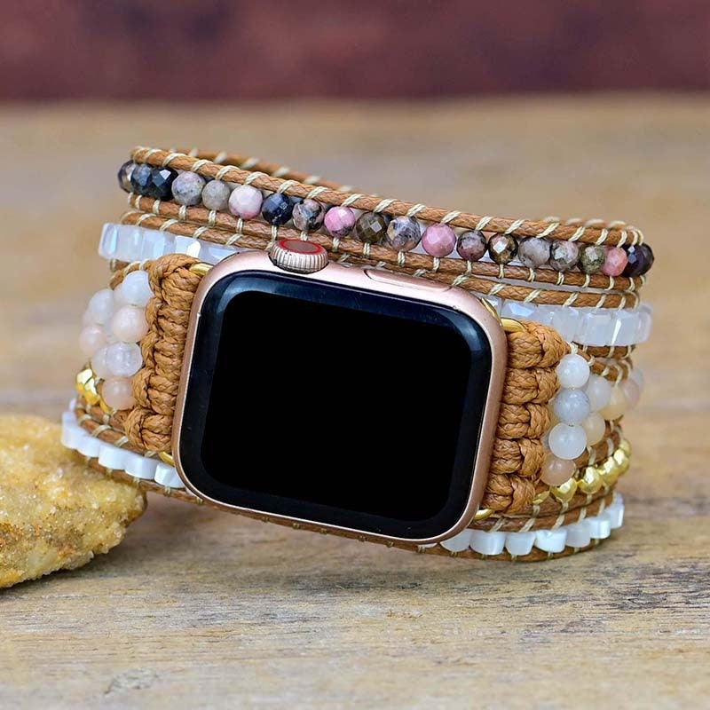 Bohemian Multi-layer Winding Apple Watch Bracelet Natural Stone Bracelet - Viva Vista Store