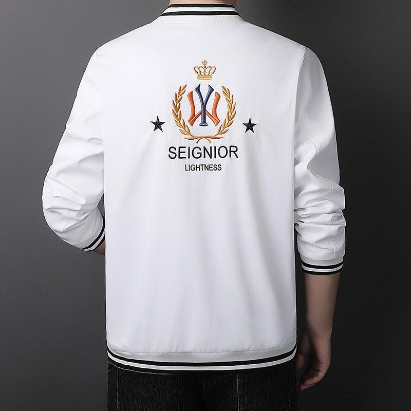 Spring and autumn embroidery jacket men's 2021 new young people handsome jacket baseball clothing casual jacket jacket male - Viva Vista Store