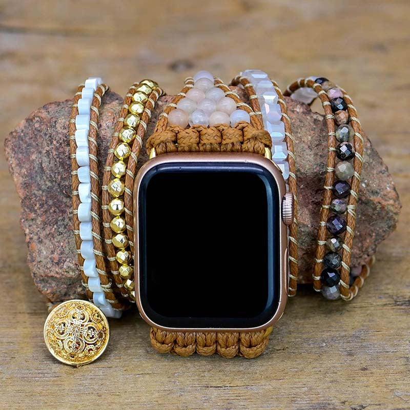 Bohemian Multi-layer Winding Apple Watch Bracelet Natural Stone Bracelet - Viva Vista Store