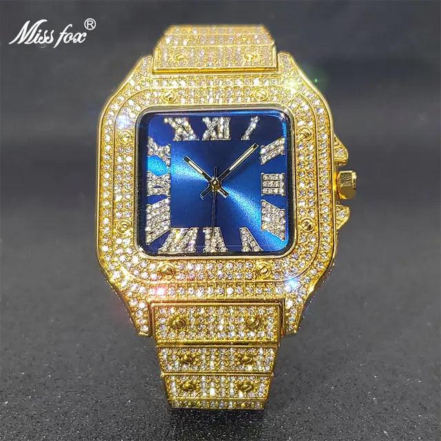 Ice Out Diamond Square Watch - Viva Vista Store