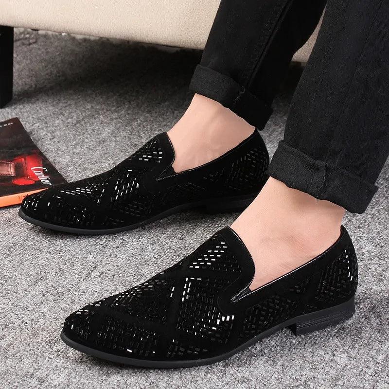 Rhinestone Shining Loafer Shoes - Viva Vista Store