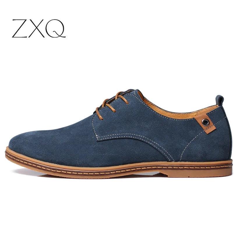 Suede Oxfords Men Leather Shoes - Viva Vista Store